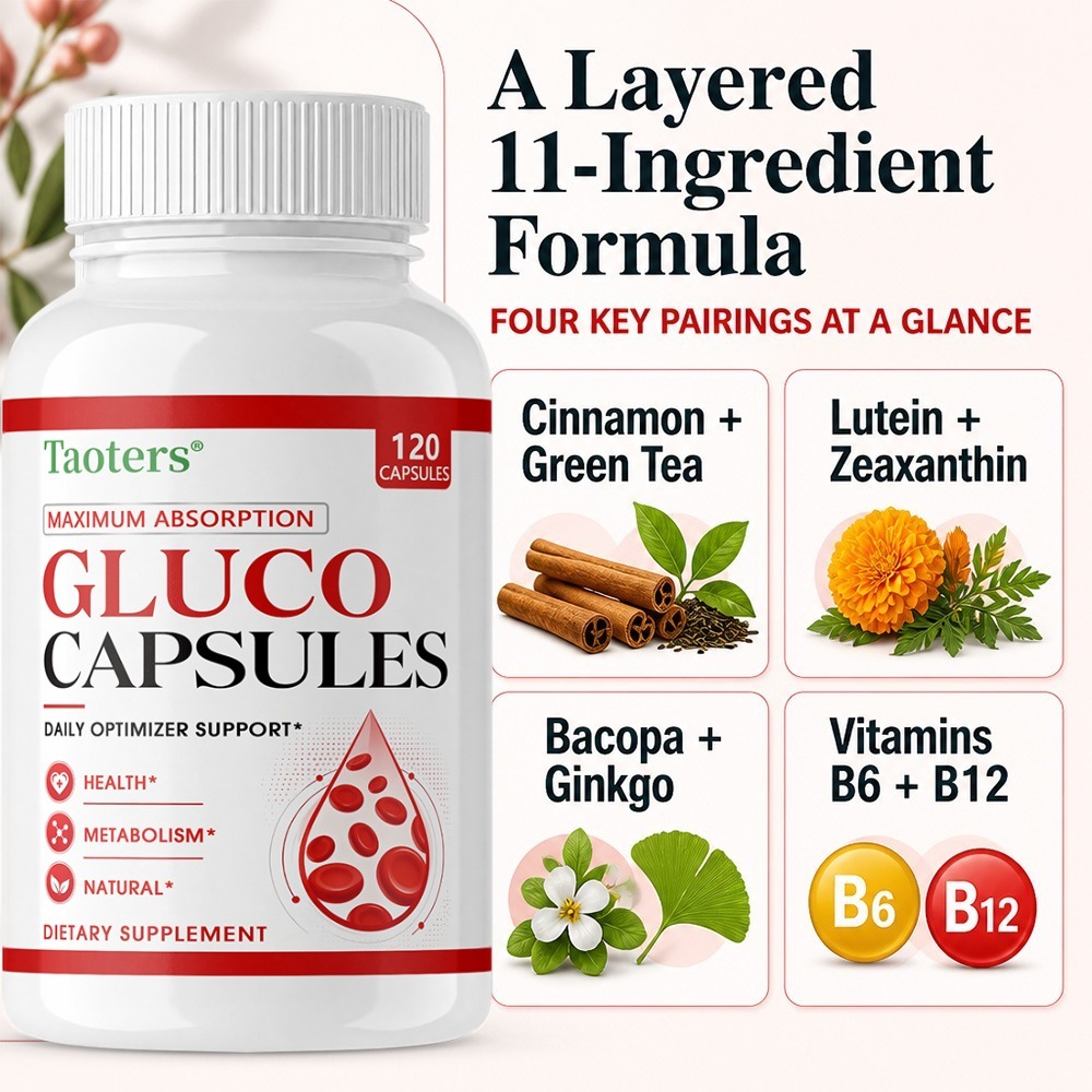 Health Wellness Vitamins - Gluco Capsules – Maximaliseer de opname,