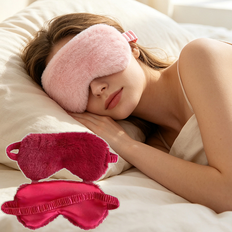 Health & Wellness Lafayette Reviews - Slaapmasker Slaapblinddoek Zachte Pluche Oogmaskers Schattig