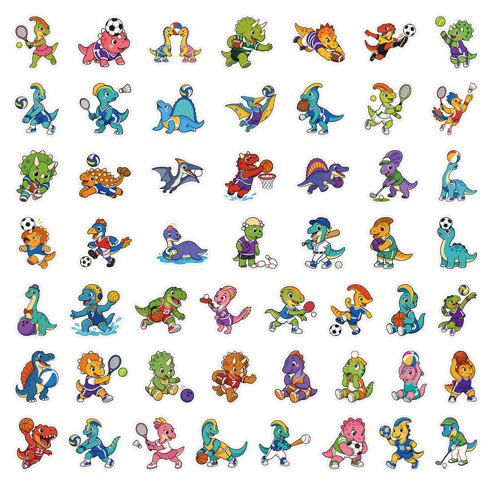 Cartoon Sport Dino Dierenstick - Fitness Journal Planner recensie en prijs