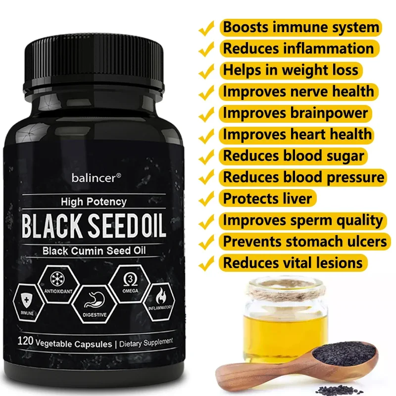 Zwarte Komijnzaadolie-Onderste - Health Wellness Vitamins recensie en prijs