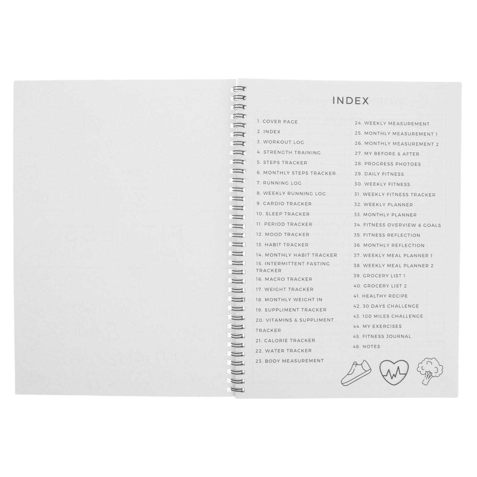 Fitness Workout Journal 11,7x8 - Fitness Journal Planner recensie en prijs