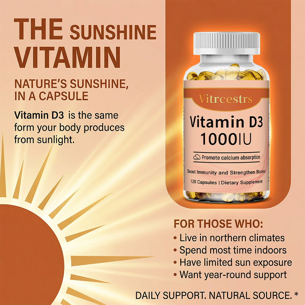 Vitamine D3 1000 IE capsules,  - Health Wellness Vitamins recensie en prijs