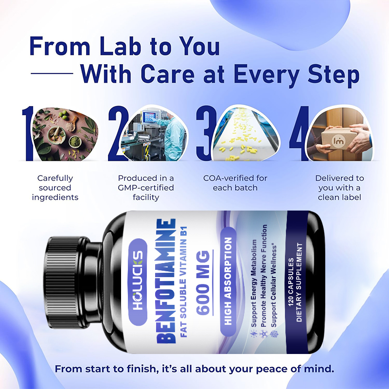 Benfotiamine-capsules, met vet - Health Wellness Vitamins recensie en prijs