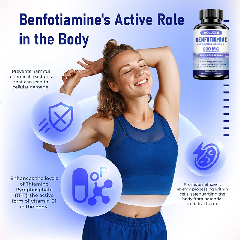 Benfotiamine-capsules, met vet - Health Wellness Vitamins recensie en prijs