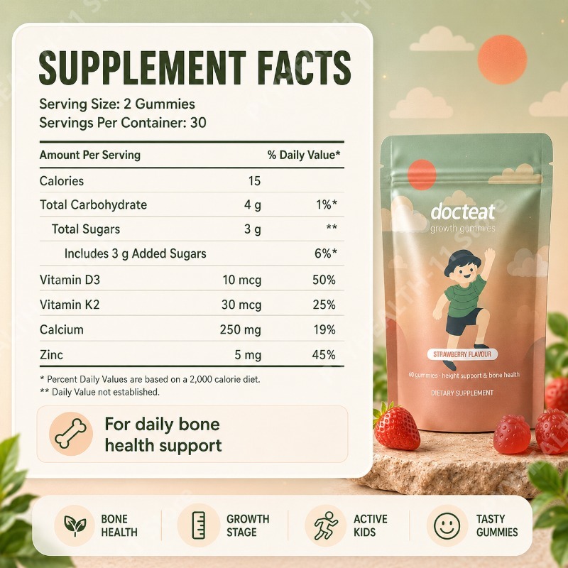 Kinderen Calcium Gummies Vitam - Health Wellness Vitamins recensie en prijs